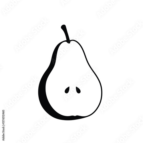 pear isolated on white