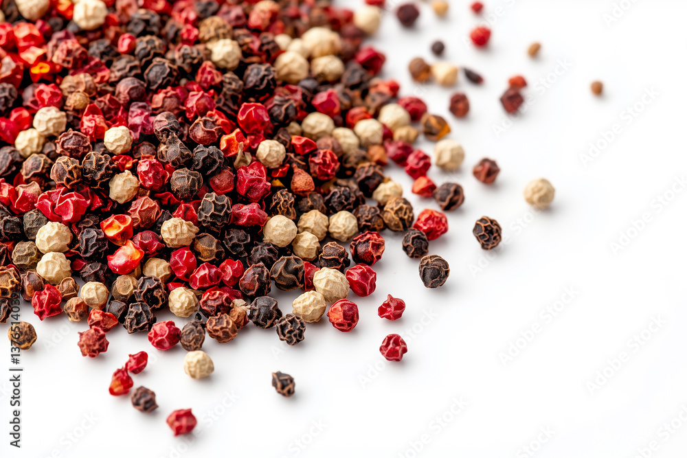 A minimalist close-up image of Szechuan pepper that highlights bold colors and textures against a clean background. A minimalist close-up image of Szechuan pepper that highlights bold colors and textures against a clean background.