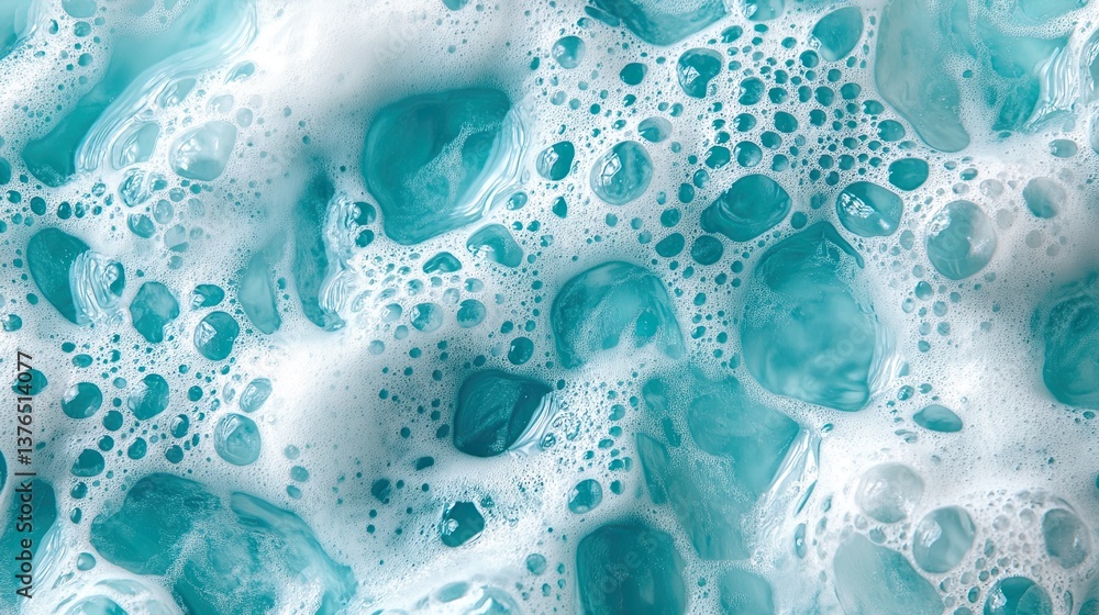 Pure turquoise ocean water with foam texture. Pure turquoise ocean water with foam texture.