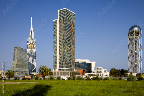 The modern architecture in Batumi, Georgia