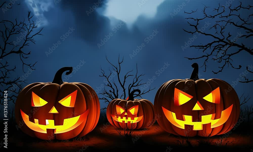 animated text happy halloween, halloween celebration banner, 4k resolution footage, ai generated animated text happy halloween, halloween celebration banner, 4k resolution footage, ai generated
