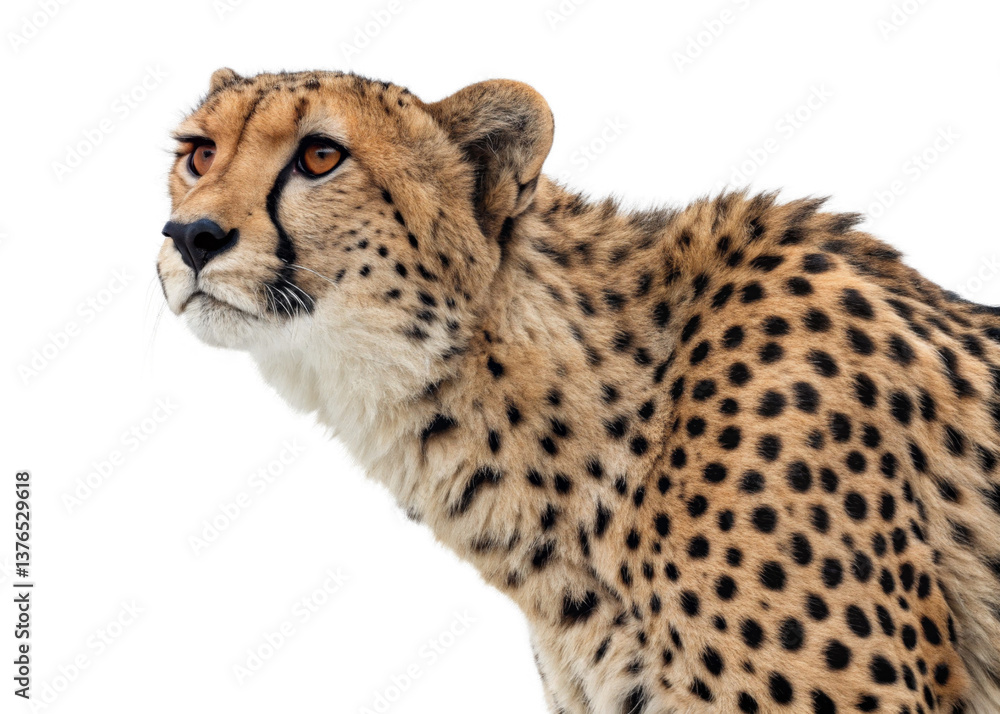 Cheetah isolated on a transparent background. Cheetah isolated on a transparent background.