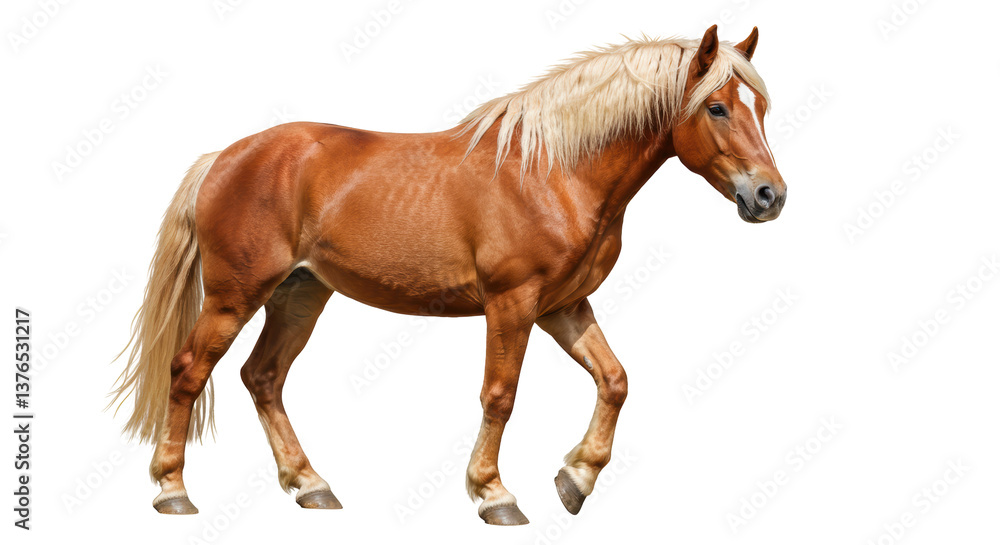 Obraz premium Isolated Brown Horse