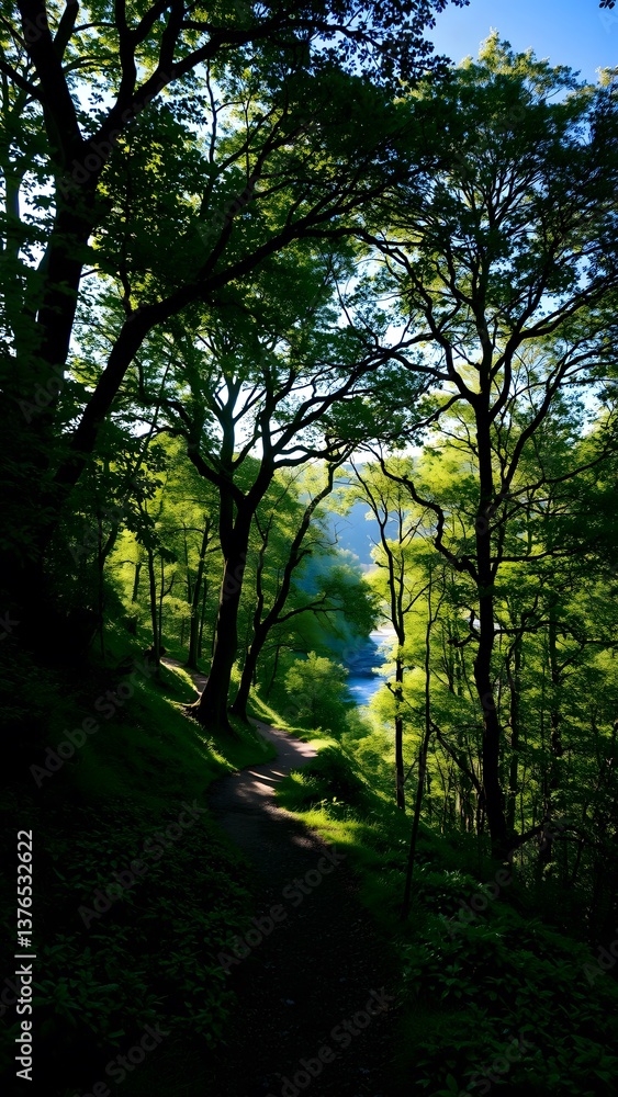 Obraz premium Enchanted Forest Pathway