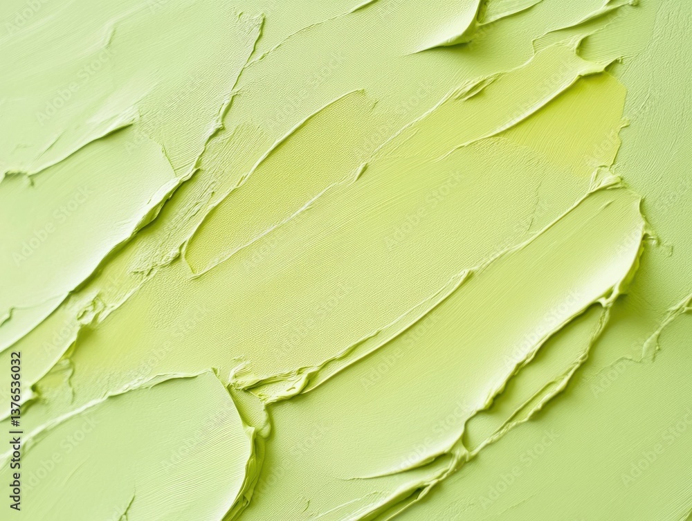 Obraz premium Lime Green Abstract: A Textured Background of Soft, Pastel Green Paint Strokes in a Diagonal Pattern