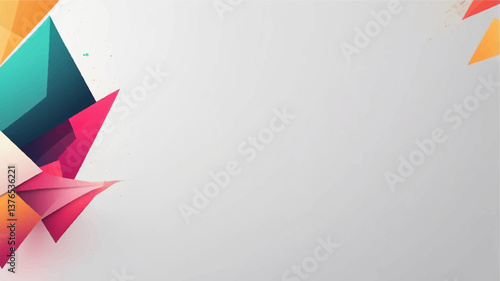 abstract triangle pattern banner design