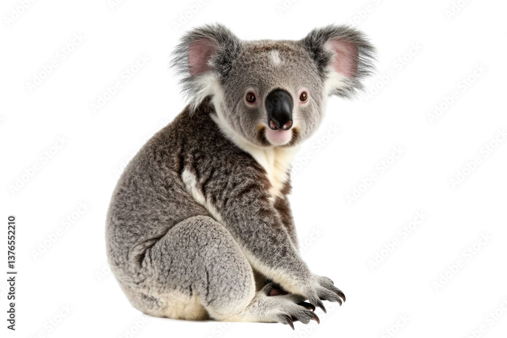 koala isolated on transparent background Generative Ai koala isolated on transparent background Generative Ai