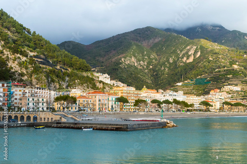Scenic Amalfi coast - Maiori, Italy. The landscape of Maiori,Amalfi coast.