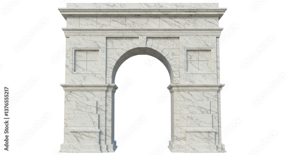 Fototapeta premium Isolated Classic Marble Archway