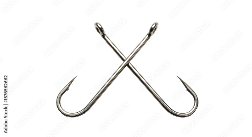 Isolated Fishing Hooks Isolated Fishing Hooks
