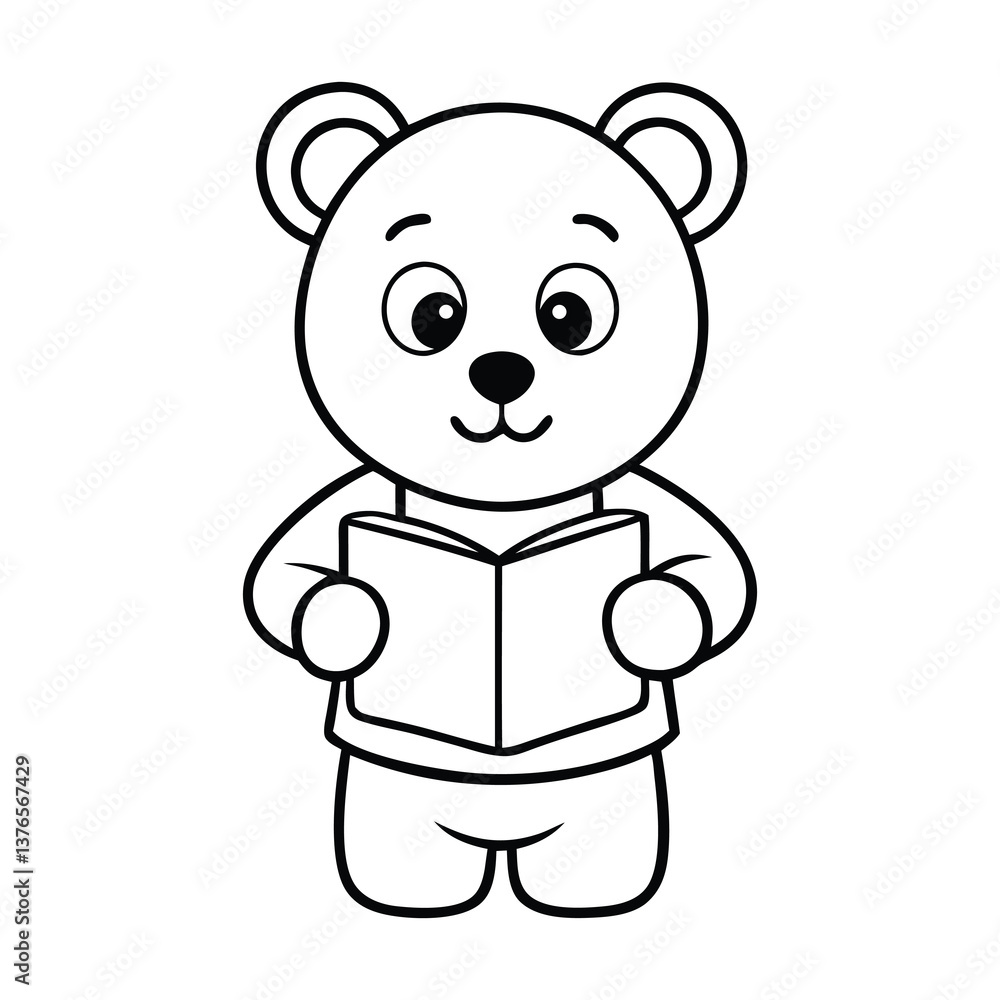 Obraz premium animal coloring page vector 