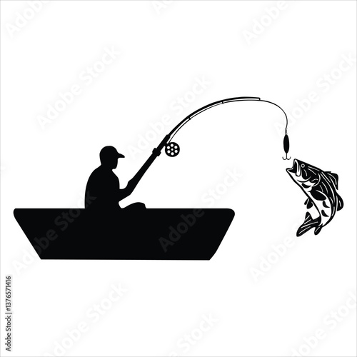 Fishing Boat SVG, Boat SVG, Fishing Cut File, Fishing Boat Silhouette, Boat Cut File, Boat Silhouette, Fisherman SVG, Fisherman Cut File  