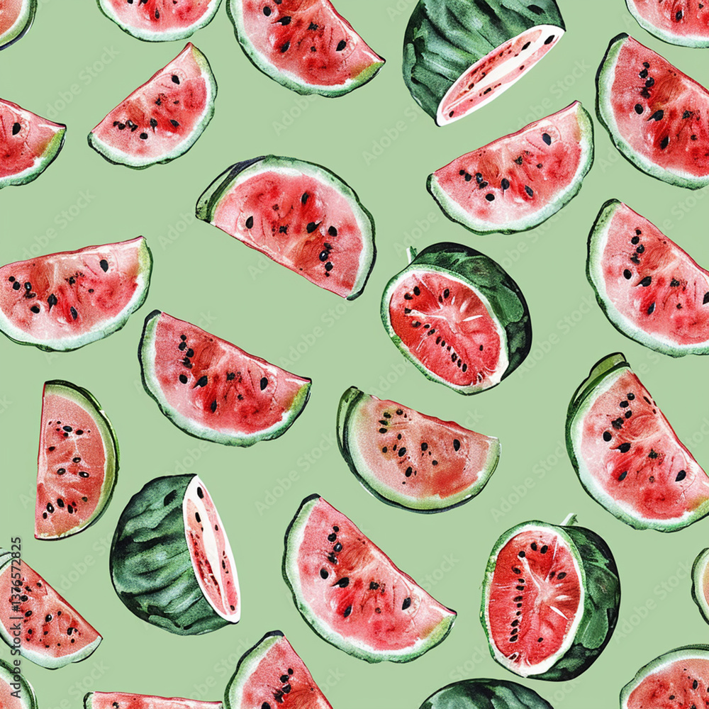 watermelon seamless pattern watermelon seamless pattern