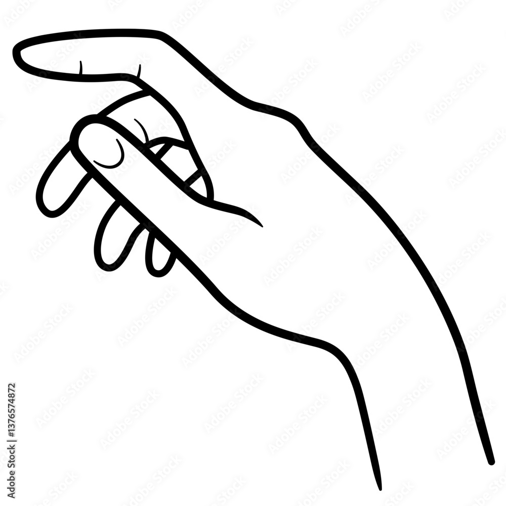 Fototapeta premium hand with finger