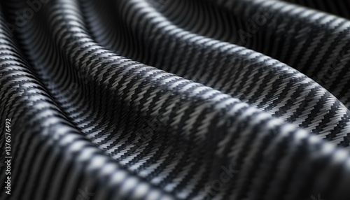 Wallpaper Mural Industrial Carbon Fiber Material With Wavy Black Carbon Ure - A Durable And Versatile Option For Various Applications In Industries. Torontodigital.ca