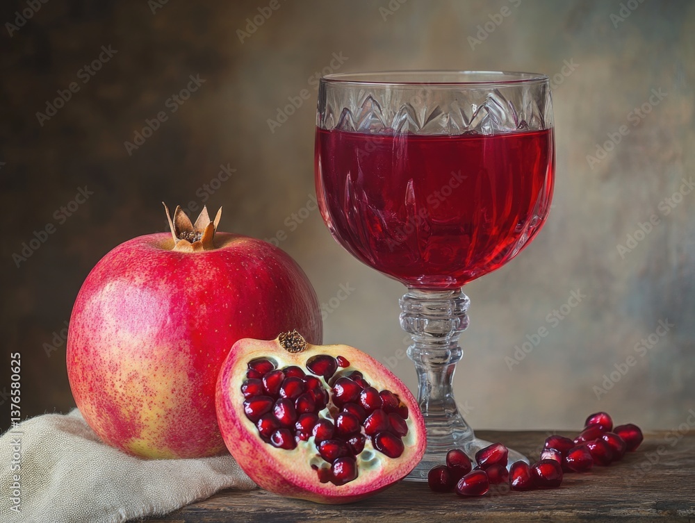 Pomegranate and Red Wine Pomegranate and Red Wine