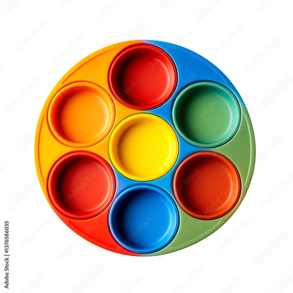 A Premium Silicone Muffin Tray with Smooth Polished Isolated on Transparent Background A Premium Silicone Muffin Tray with Smooth Polished Isolated on Transparent Background