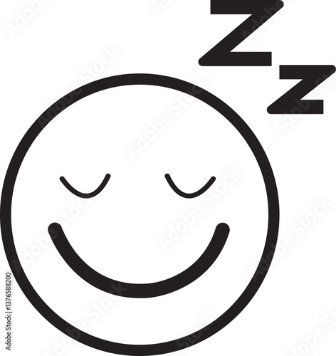 Doodle Emoji face icon. drawn sketch style. different expression emotion mood in line isolated on transparent background