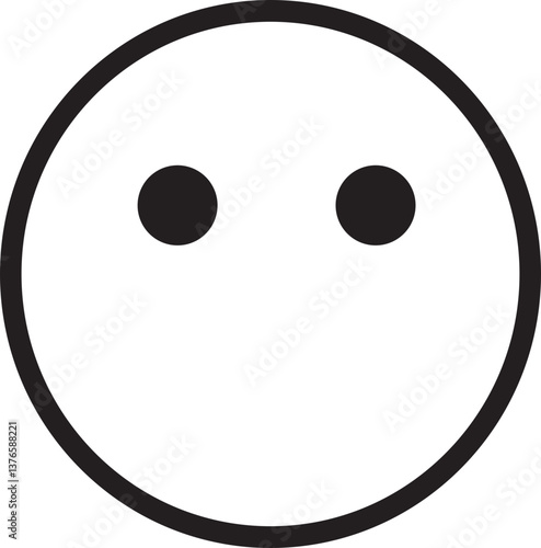 Doodle Emoji face icon. drawn sketch style. different expression emotion mood in line isolated on transparent background