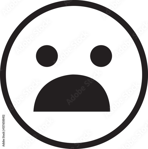 Doodle Emoji face icon. drawn sketch style. different expression emotion mood in line isolated on transparent background