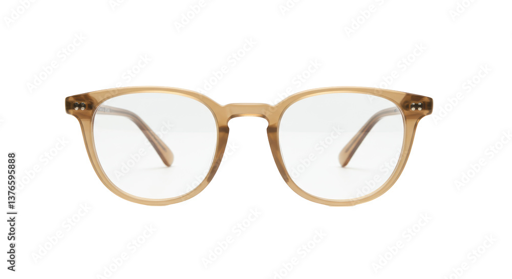 Fototapeta premium Isolated Brown Eyeglasses