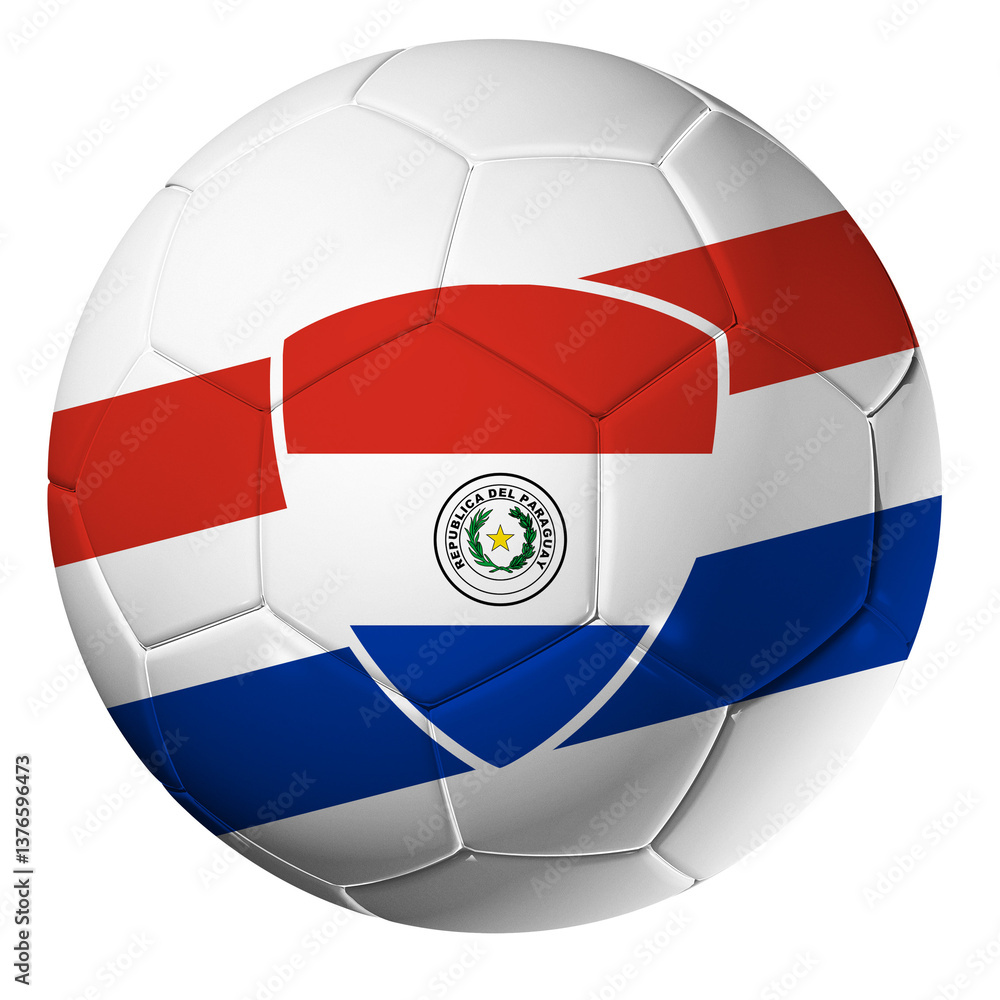 Soccer ball paraguay with transparent wallpaper Soccer ball paraguay with transparent wallpaper