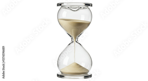 Canvas Print Isolated Hourglass