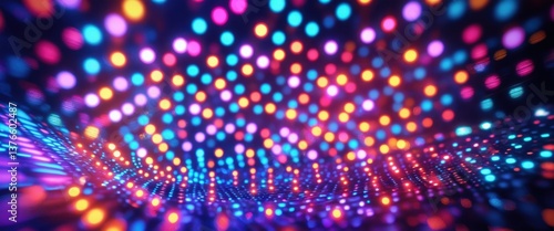 Wallpaper Mural vibrant colorful light tunnel illumination close up Torontodigital.ca