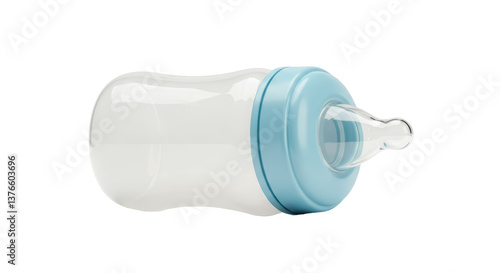 Isolated Baby Bottle with Milk