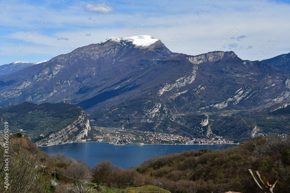 Blick von Pregasina auf den Gardasee und nach Torbole