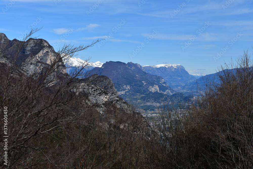 Schöne Landschaft bei Pregasina oberen vom Gardasee