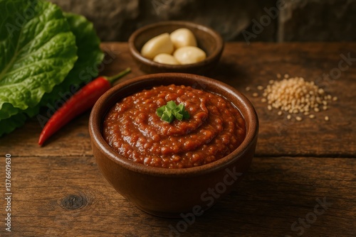 Traditional Korean Doenjang (된장), Fermented Soybean Paste

