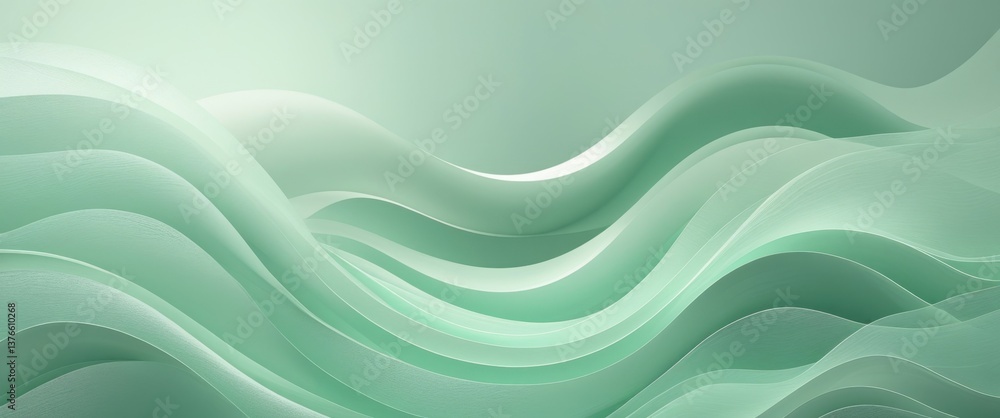 enchanting green wave pattern: abstract artistic design enchanting green wave pattern: abstract artistic design