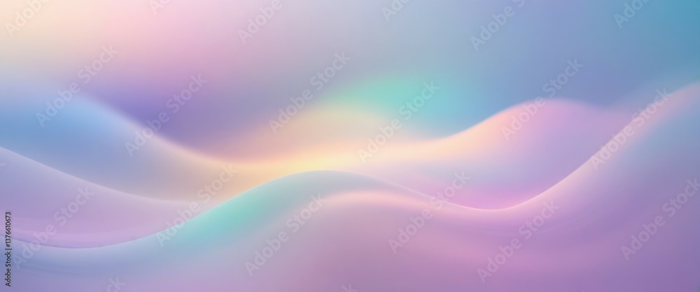 Obraz premium dreamy pastel blur with serene blue and pink hues illustration