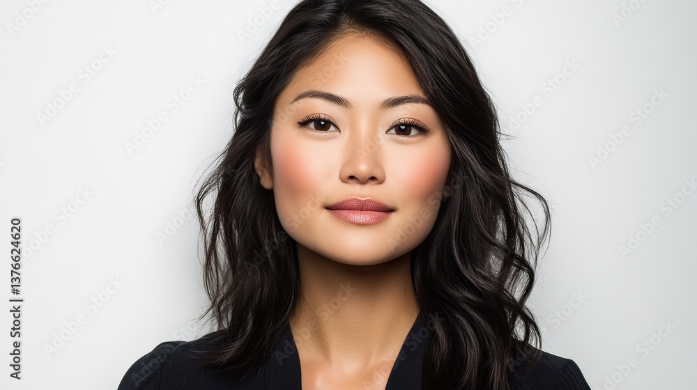 Empowered woman portrait studio photography professional close-up confidence Empowered woman portrait studio photography professional close-up confidence