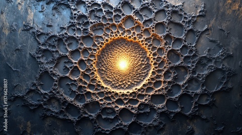 An abstract image with a ce...