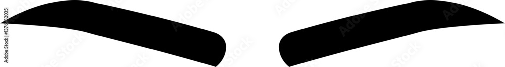 Eyebrows shaping icons in flat. black eyebrow linear isolated on transparent background Eyebrows shaping icons in flat. black eyebrow linear isolated on transparent background