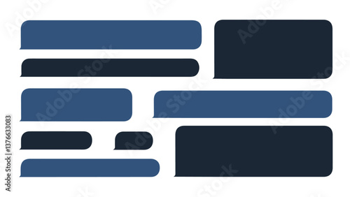 Social Media Messenger Chat Bubbles