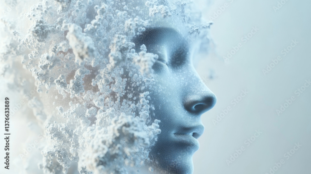 AI concept. Artificial Intelligence, futuristic processor in Cyberspace. High-tech and nanostructure development. 3d illustration of abstract neural networks data analysts AI concept. Artificial Intelligence, futuristic processor in Cyberspace. High-tech and nanostructure development. 3d illustration of abstract neural networks data analysts