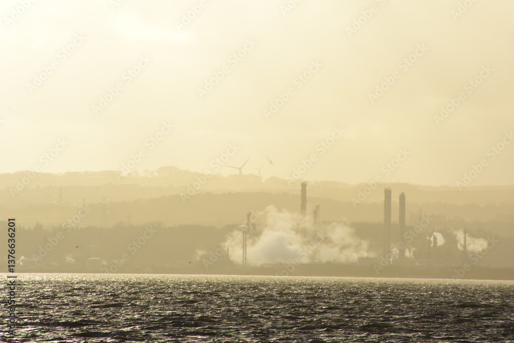 Obraz premium fog over the river