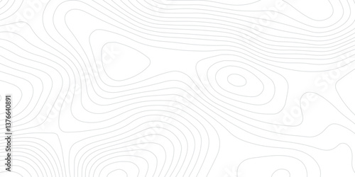Stylish and Elegant Transparent PNG Map Featuring Topographic Wavy Line Designs on a Crisp White Background, Perfect for Trendy, Minimalist Aesthetic and Professional Geospatial Projects