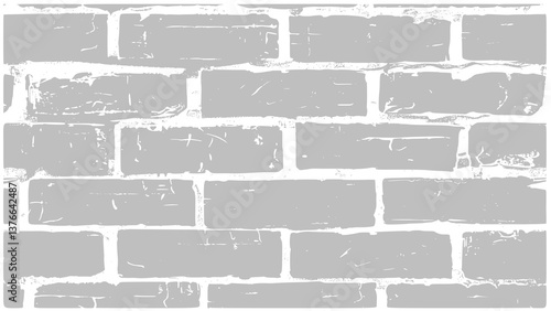 Texture mur de briques ombre grise, effet grunge, fond transparent, fichier PNG pour superposition artistique