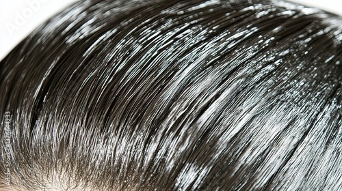 Shiny hair care routine salon guide indoor close-up beauty tips