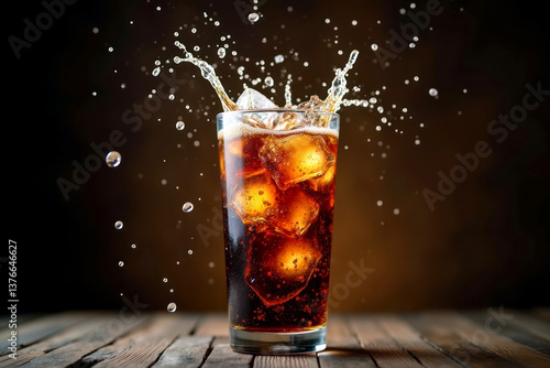 Wallpaper Mural Glass of soda with ice Torontodigital.ca