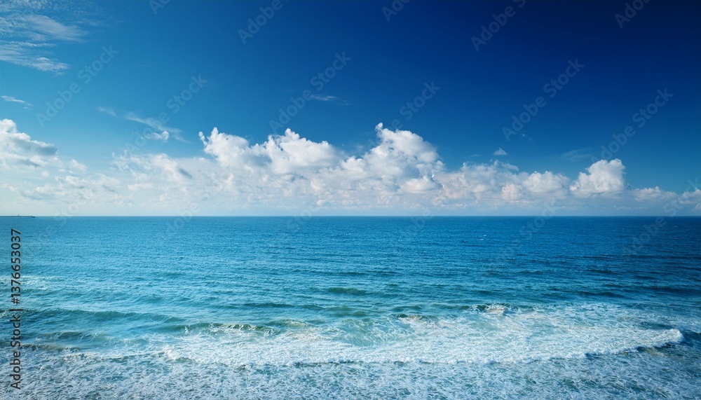 Fototapeta premium blue sky ocean
