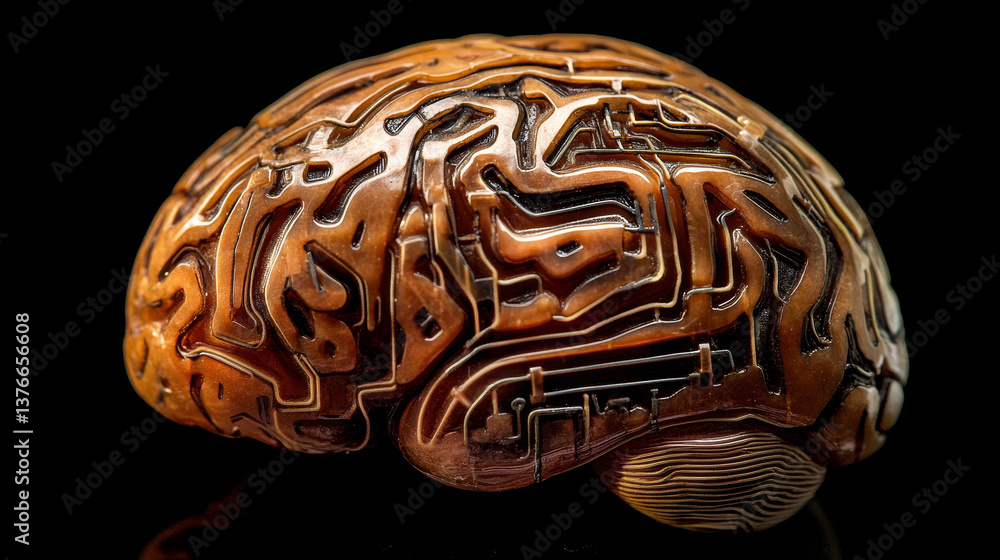 artificial intelligence design concept background, brain with electrical circuit abstract technology background artificial intelligence design concept background, brain with electrical circuit abstract technology background