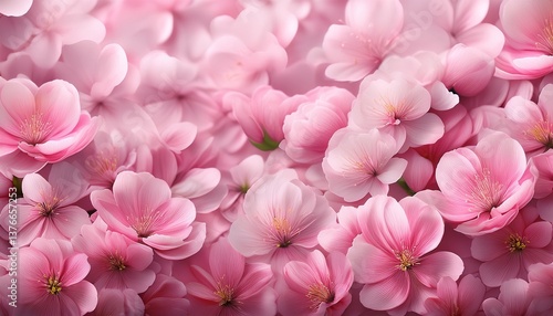 backdrop with pink flowers