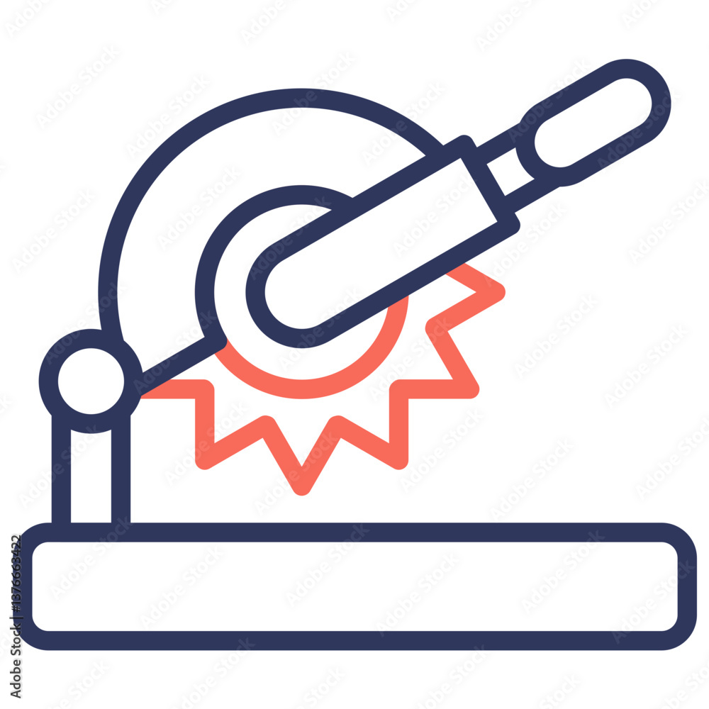 Saw Machine Icon Saw Machine Icon