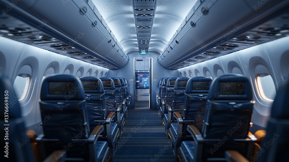 Obraz premium Airplane interior