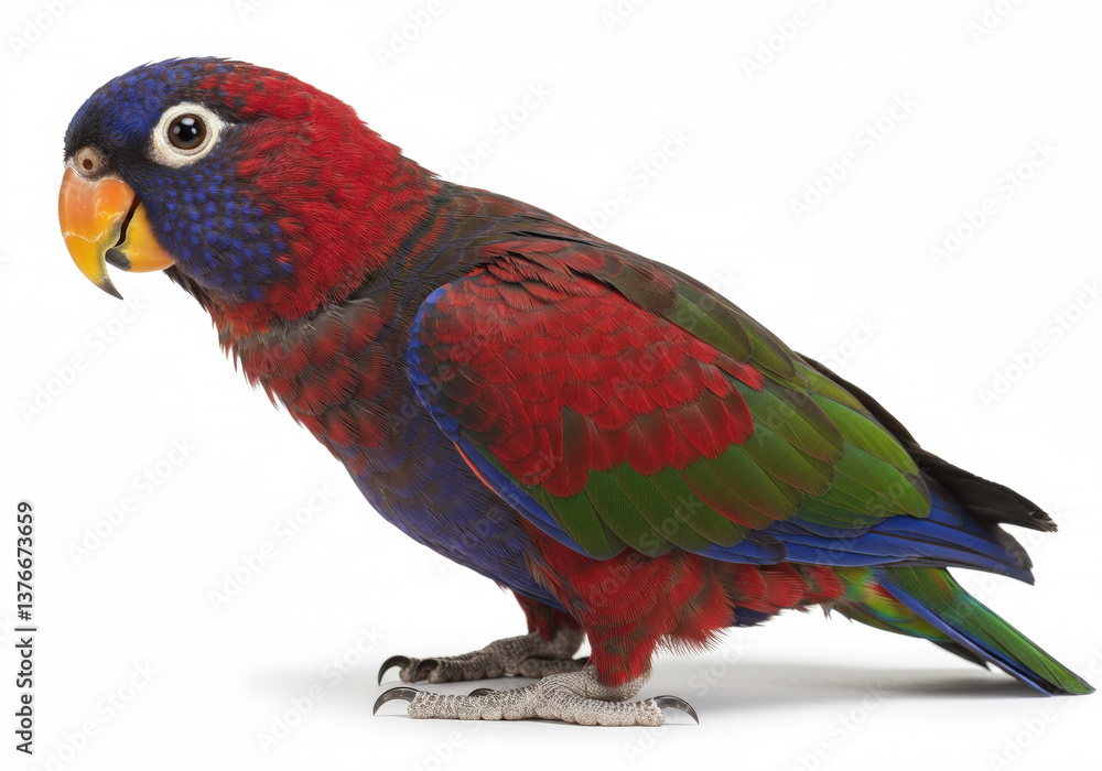 Obraz premium Eclectus Parrot on a white background